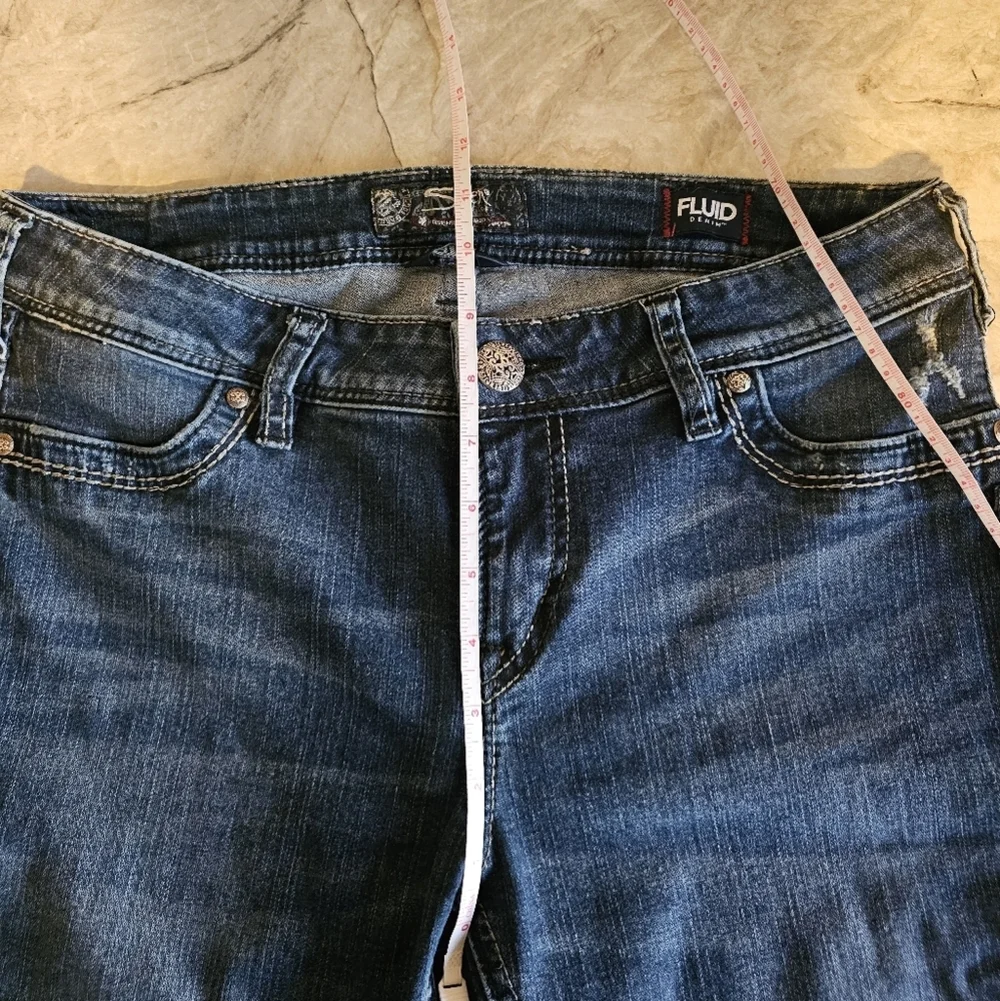 Silver Jeans Suki Mid Super Skinny Fluid Denim Women Sz. 31 Jeans - Picture 8 of 11